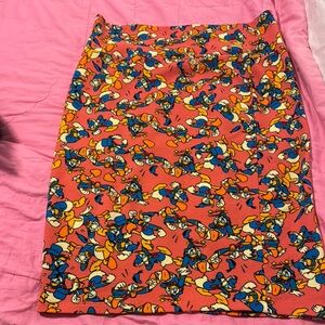Lularoe Donald Duck Print Skirt